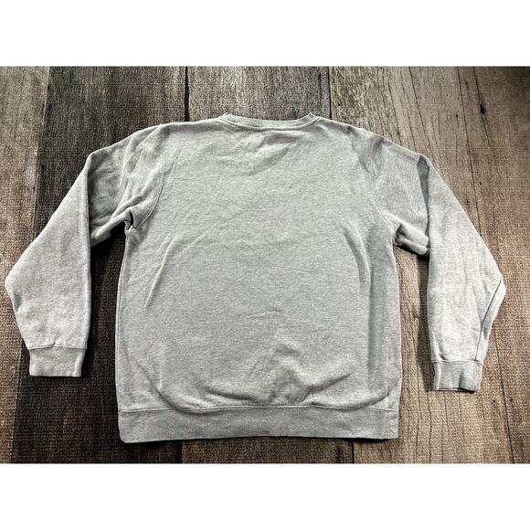 Undefeated Heather Gray Sweatshirt Blue Red Logo five strikes XXL Made In USA - Picture 5 of 7